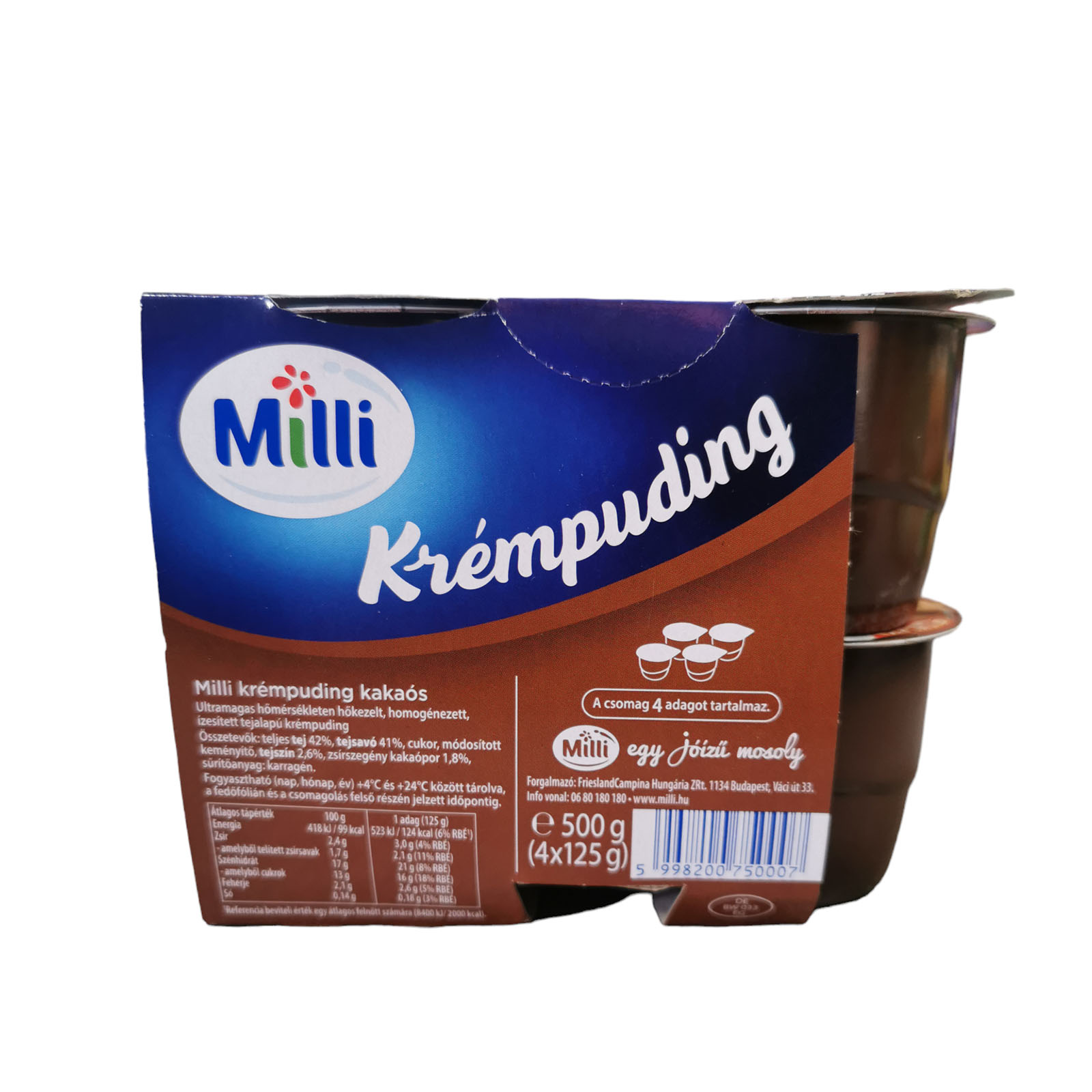 Milli Chocolate Cream Pudding 500g