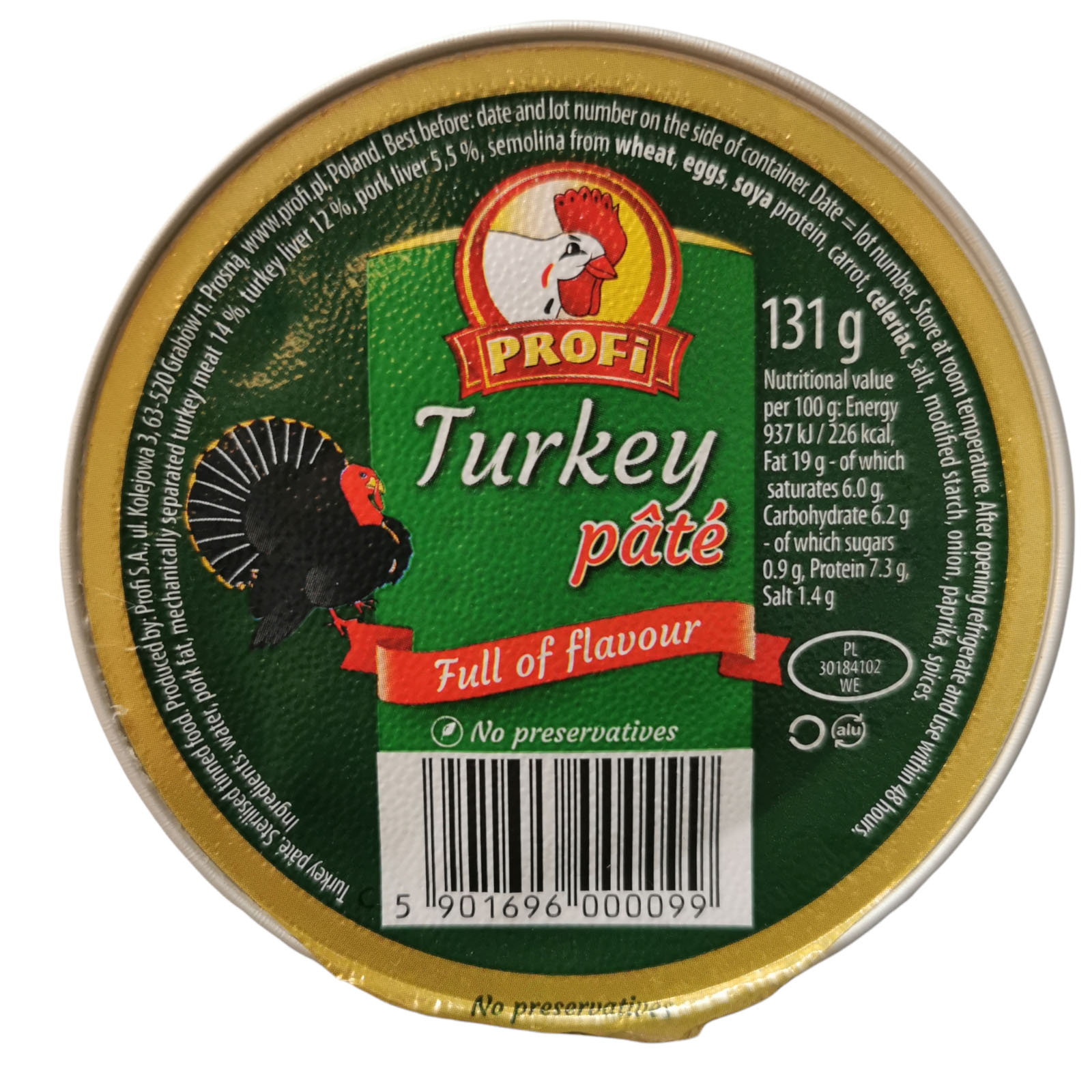 Profi Turkey Pate 131g