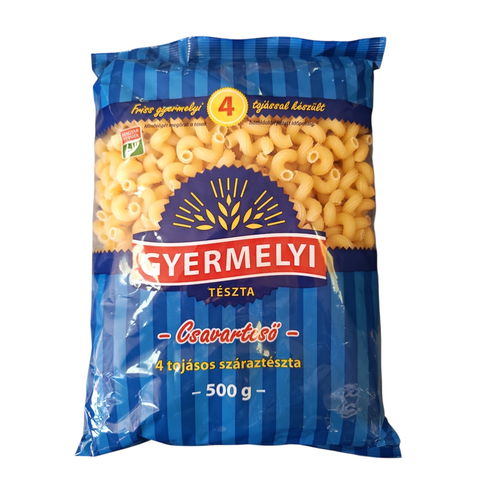 Gyermelyi Pasta Twisted Tubes 500g