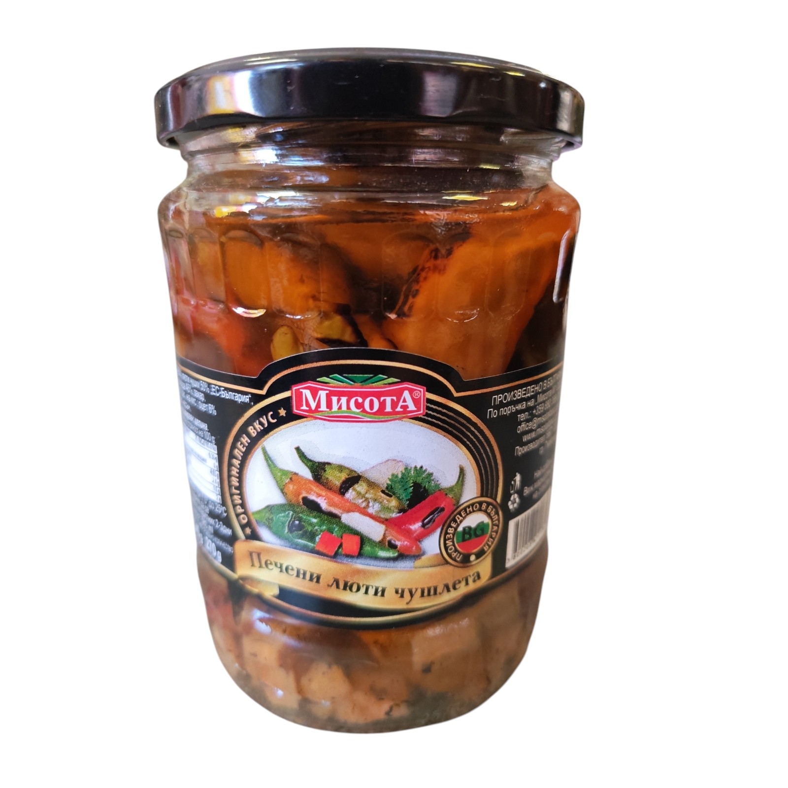 Misota Baked Hot Peppers 540g