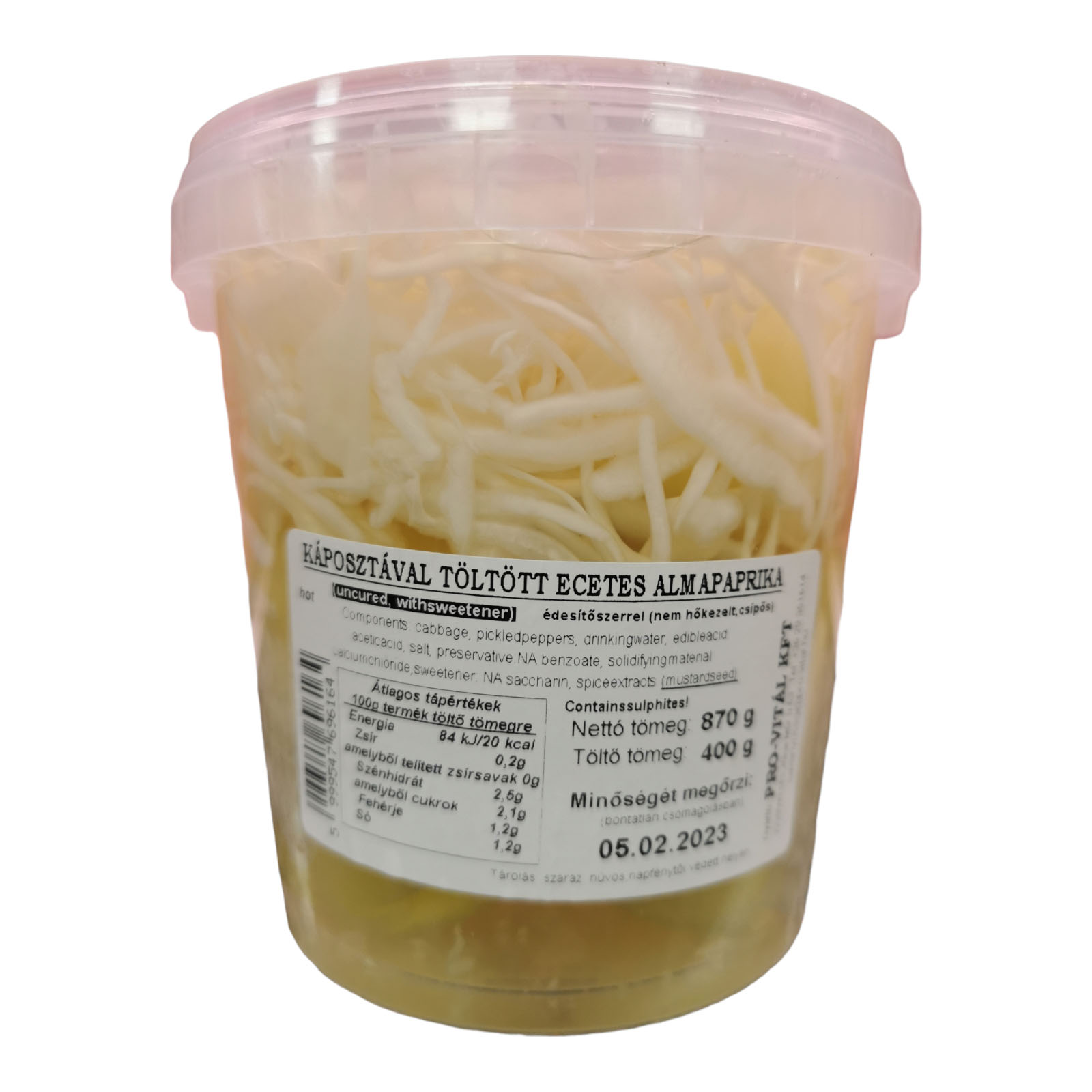 Pro Vital Cabbage Stuffed Bell Pepper Hot 870g