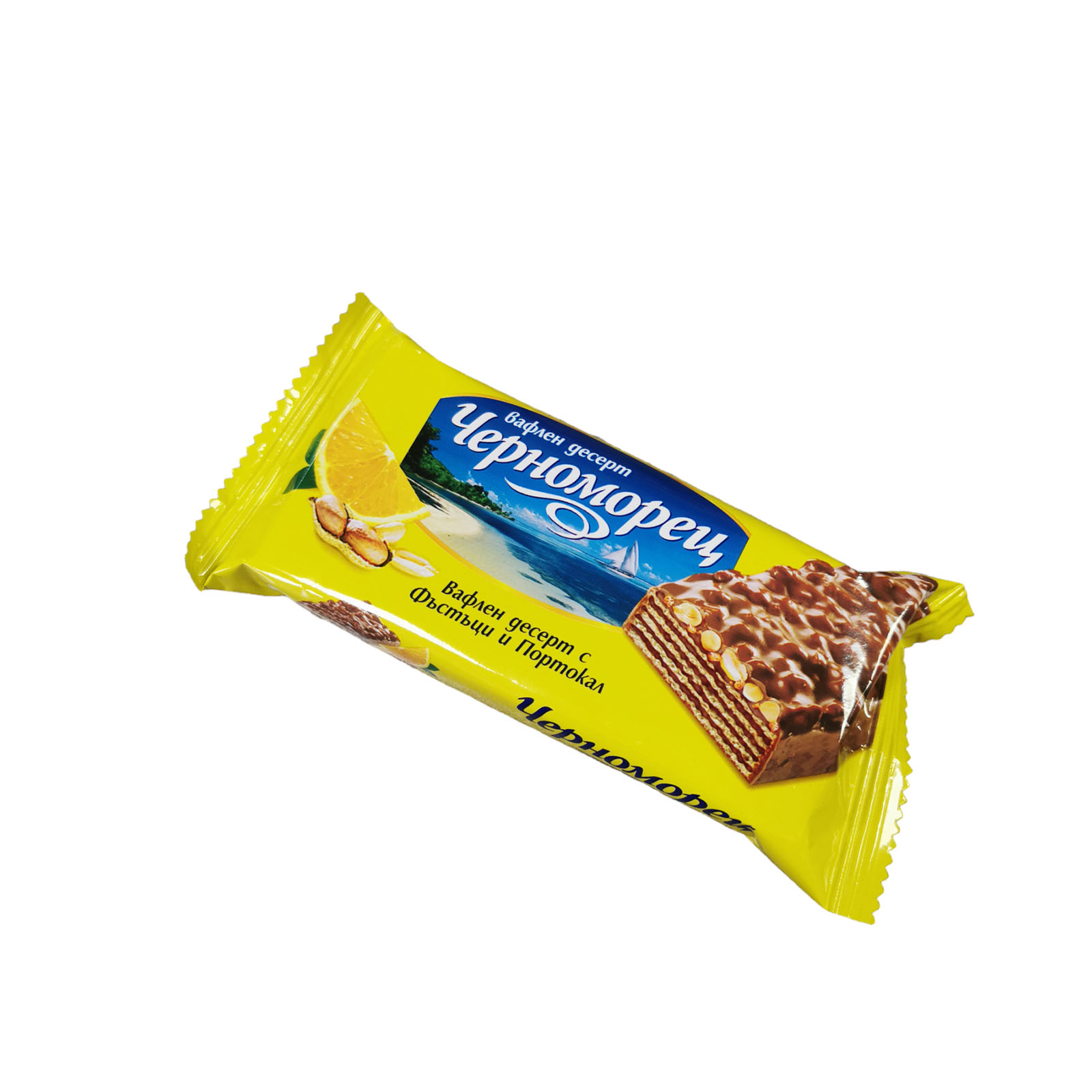 Chernomorets Orange & Peanuts Wafer 75g