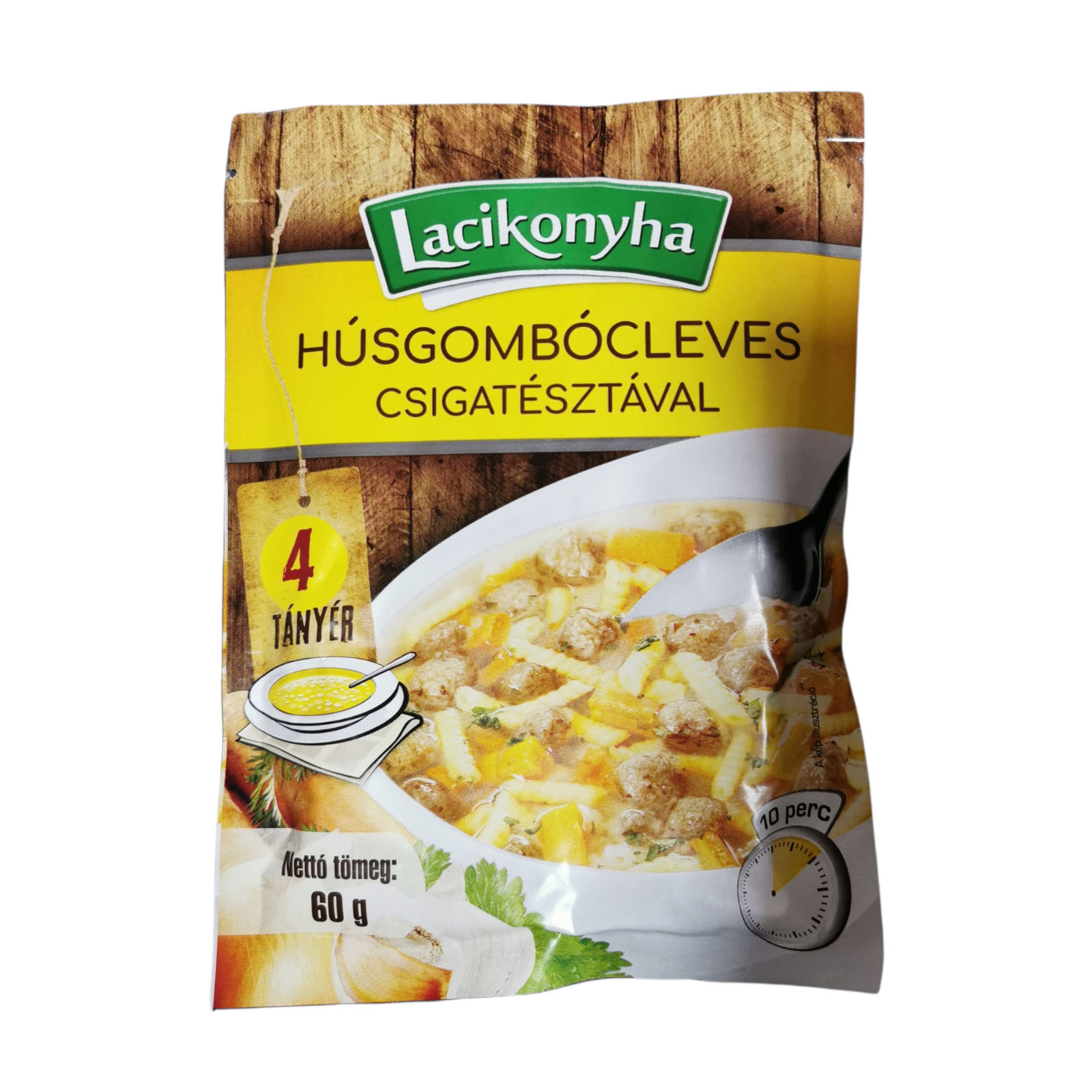Lacikonyha Pasta Twist Meatball Soup 60g