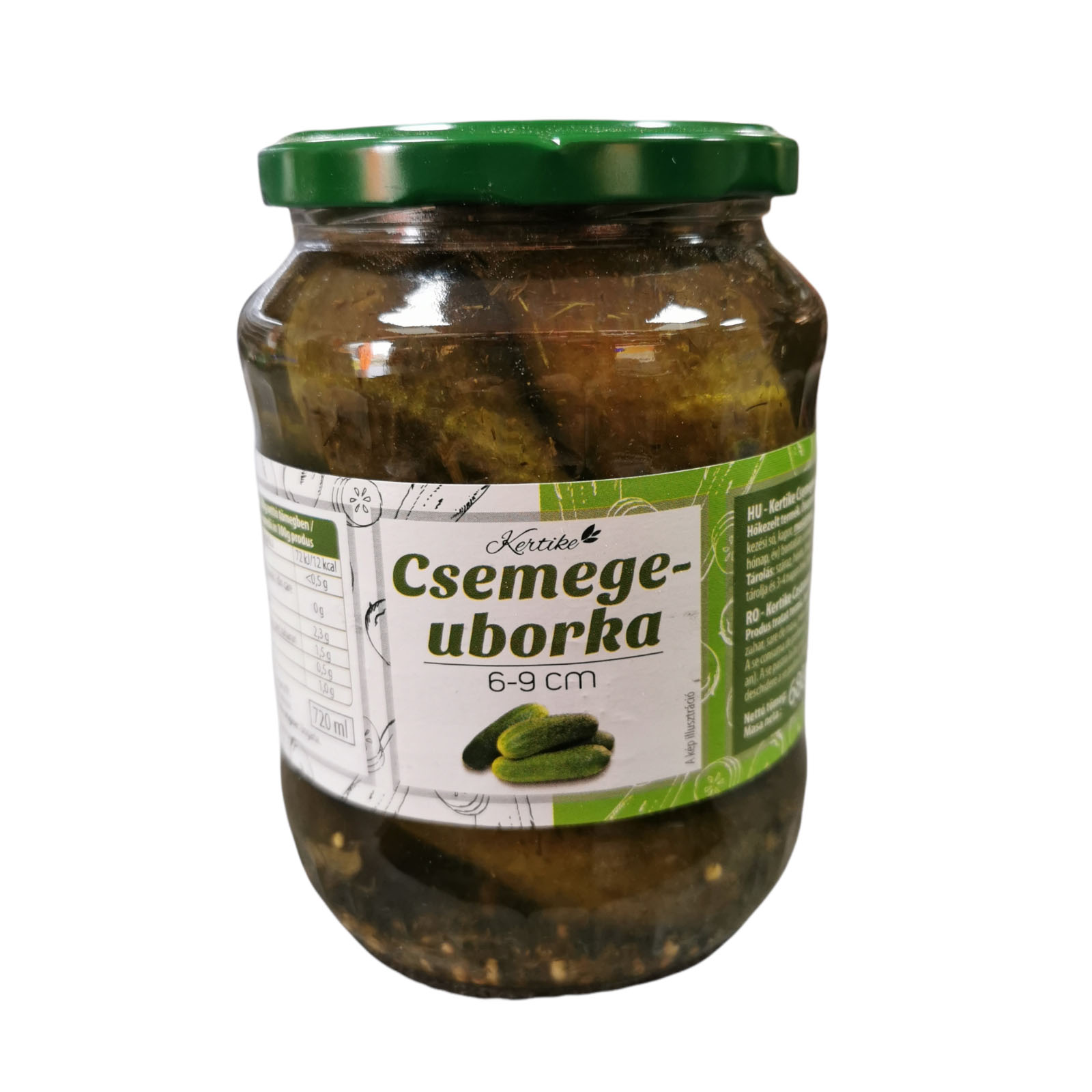 CBA Kertike Pickled Gherkins 6-9cm 680g