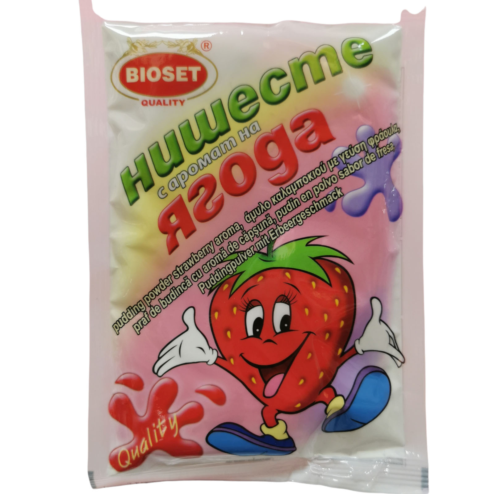 Bioset Pudding Powder Strawberry 60g