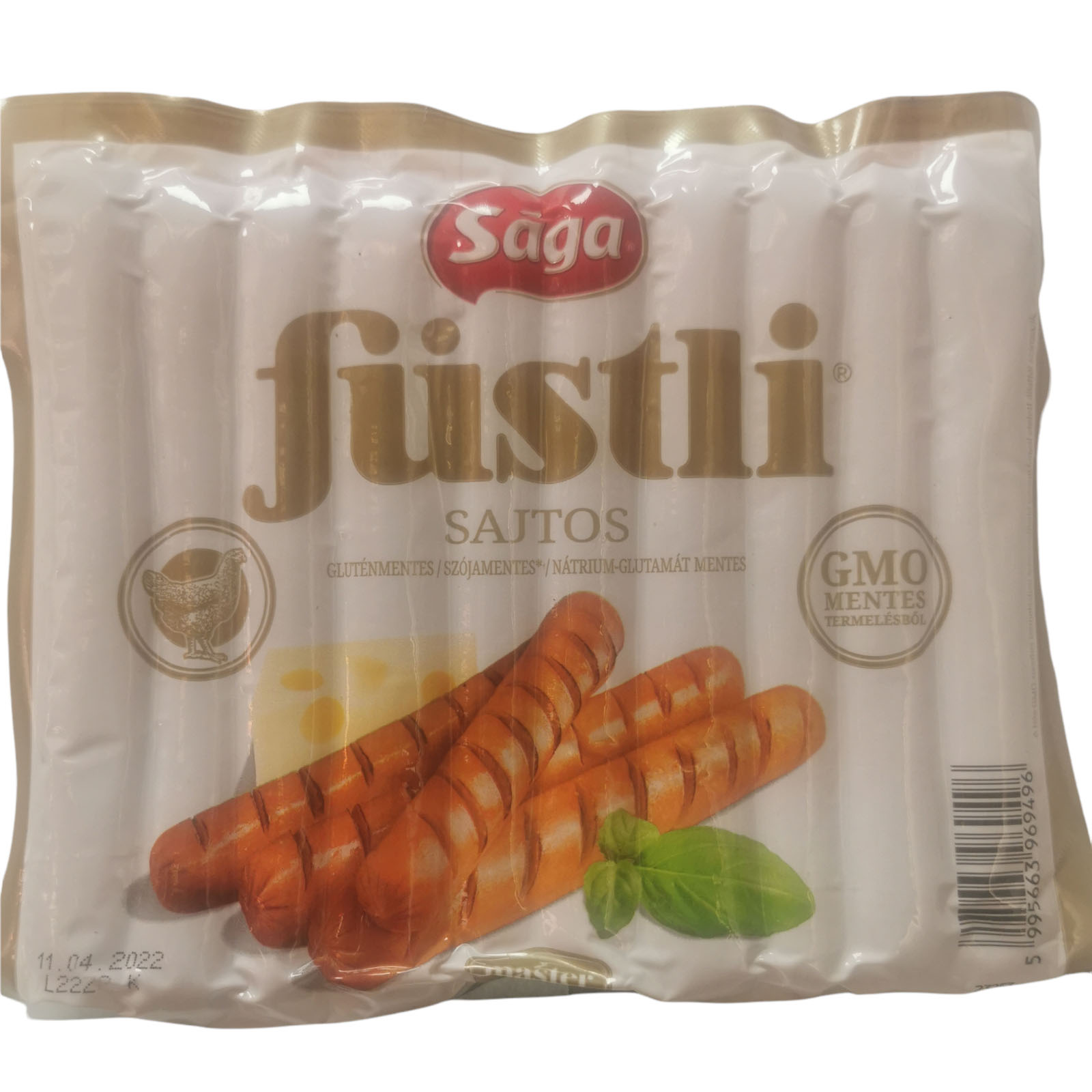Saga Chicken Frankfurters with Cheese 350g