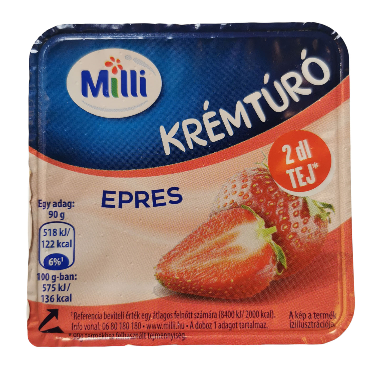 Milli Cheese Cream Strawberry 90g