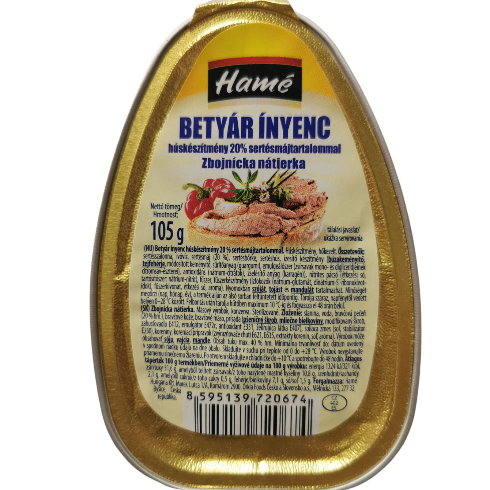 Hame Betyar Gourmet Pate 105g