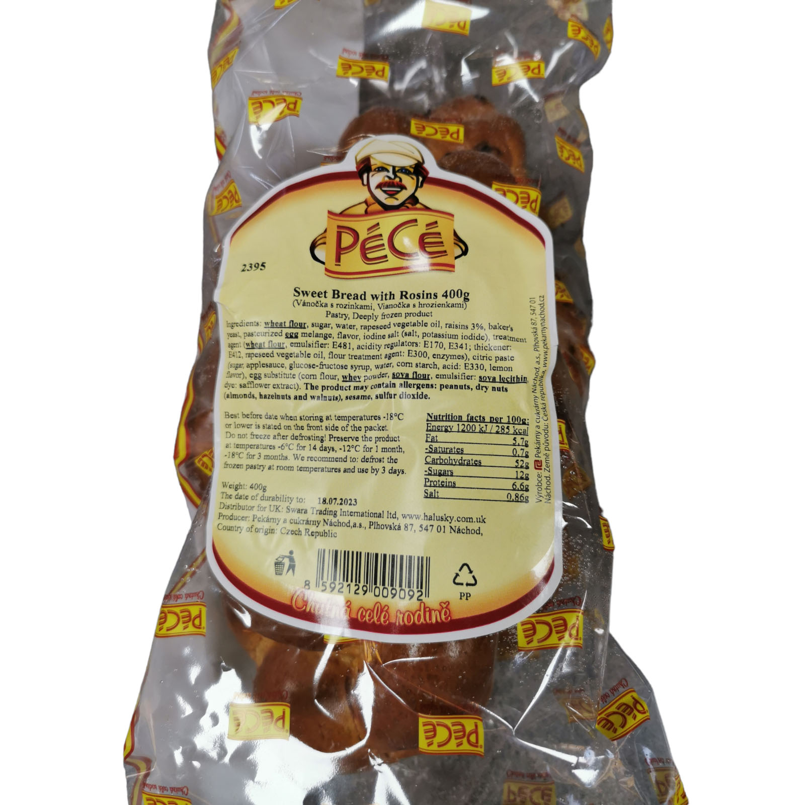 Sweet Bread with Raisins 400g