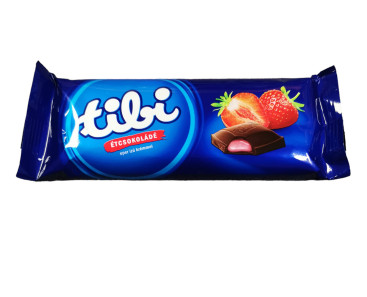 Tibi Dark Chocolate Strawberry Filling 100g